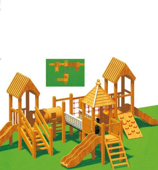 Một số ưu điểm sân chơi trẻ em bằng gỗ tự nhiên