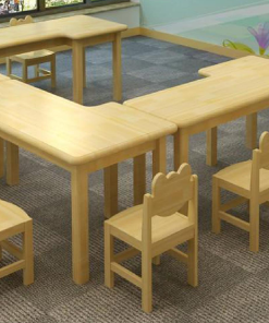 Bàn ghế gỗ trẻ em HNC-2A1 - Tô điểm cho không gian học tập của bé