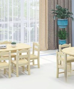 Bàn ghế gỗ trẻ em HNC-4A3 - Tối ưu cho không gian học tập và sáng tạo
