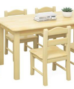 Bàn ghế gỗ trẻ em HNC22A1 - Giải pháp hoàn hảo cho không gian học tập của bé