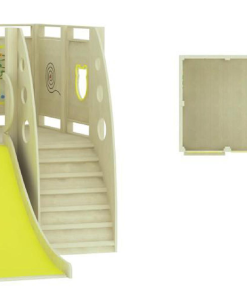 Liên hoàn cầu trượt gỗ trong nhà HNC4-NLH2 - Bền đẹp chắc chắn phù hợp trẻ em