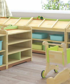 Tủ quầy kệ bằng gỗ bán hàng cho bé HNC-4A1 - Kích thích trí tưởng tượng và phát triển kỹ năng sáng tạo
