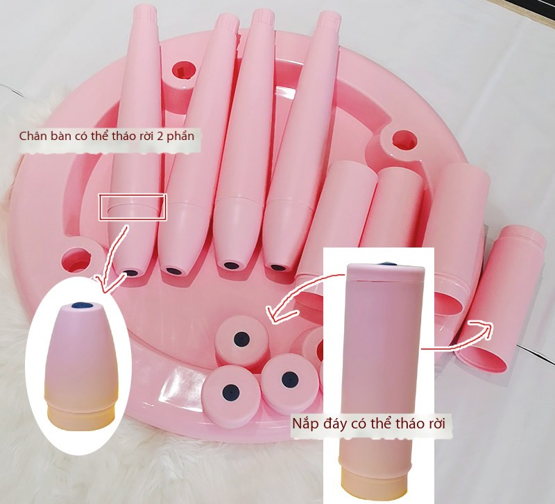 Bộ Bàn Ghế Tròn Chống Trượt Cho Bé - Nhựa Cao Cấp, An Toàn, Đa Năng